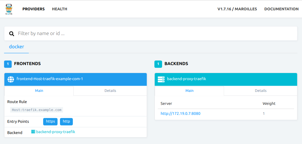 Tampilan Deploy Traefik