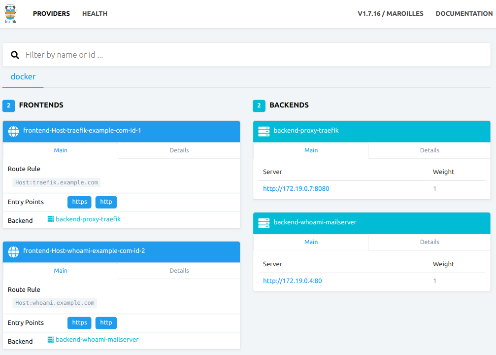 Tampilan Deploy Traefik